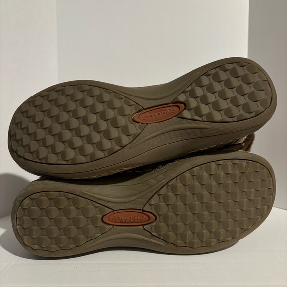 Baretraps Suede Boots Extreme Womens 8.5 Brown Taupe Faux Fur Side Zip Winter - Picture 7 of 12